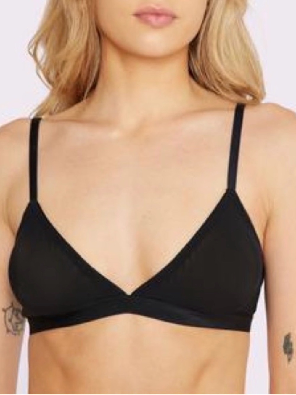 Medium Parade Black triangle Sheer Mesh Women's Bra